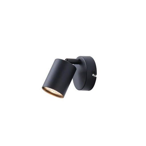 [145-25220] FOCO INDIVIDUAL METÁLICO 1xGU10 135x80x95 mm NEGRO ARTE ILLUMINA OLYMP
