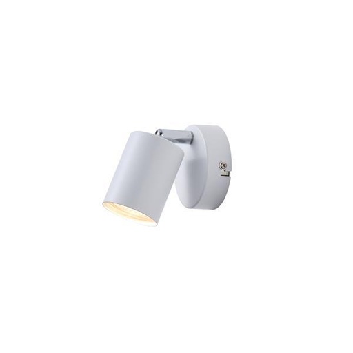 [145-25226] FOCO INDIVIDUAL METÁLICO 1xGU10 MAX 7W 135x80x95mm BLANCO ARTE ILLUMINA OLYMP