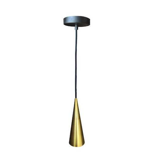 [147-23500] FOCO COLGANTE DE METAL CONO 16X5.8 BRONCE ANTIGUO E27 ARTE ILLUMINA SIFNOS