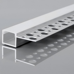 PERFIL DE ALUMINIO EMPOTRADO PARA PLACA DE YESO 2000x15,3x12,5 PLUS