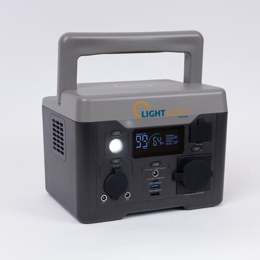 [165-40002] ESTACIÓN DE ENERGÍA PORTÁTIL LIGHTBORN SYSTEMS 284,7 Wh/350 W