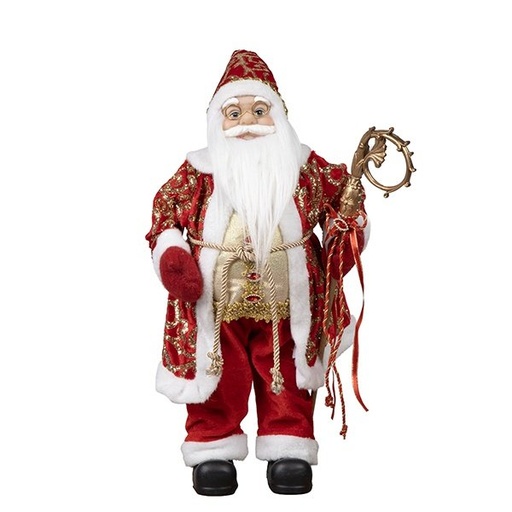 [600-48493] PAPÁ NOEL CON ELEGANTE ROJO ROPA, 45CM