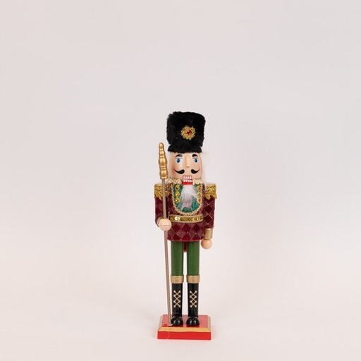 [600-48126] PLÁSTICO CASCANUECES,TERCIOPELO BURDEOS, 25.5CM