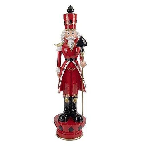 [600-48726] REY DE TRÉBOLES, POLIRRESINA, 15.50X16X61CM