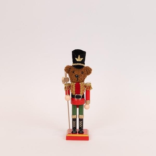 [600-48129] PLÁSTICO CASCANUECES, OSO DE PELUCHE, 26CM