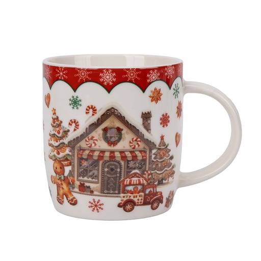 [600-49651] TAZA CON PAN DE JENGIBRE CASA, 350ML