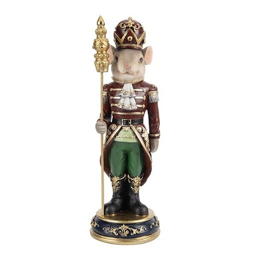 [600-48561] PEQUEÑO SOLDADO RATÓN, POLIRRESINA, 36CM