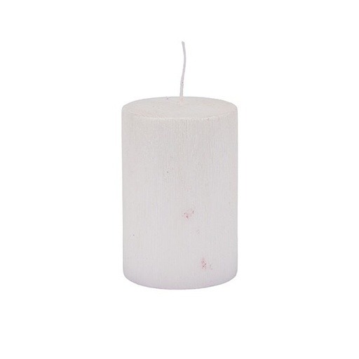 [819-01981] VELA CILÍNDRICA BLANCO PERLA 7X10CM