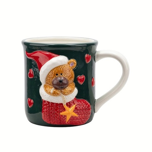 [600-48460] TAZA CON 3D OSO DE PELUCHE, 360ML