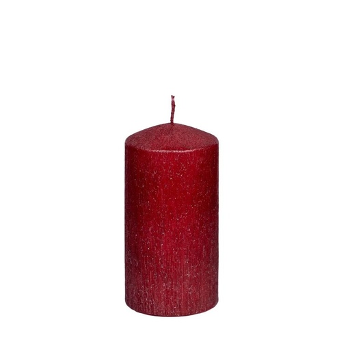 [819-00065] VELA ROJO RÚSTICO 7X14CM