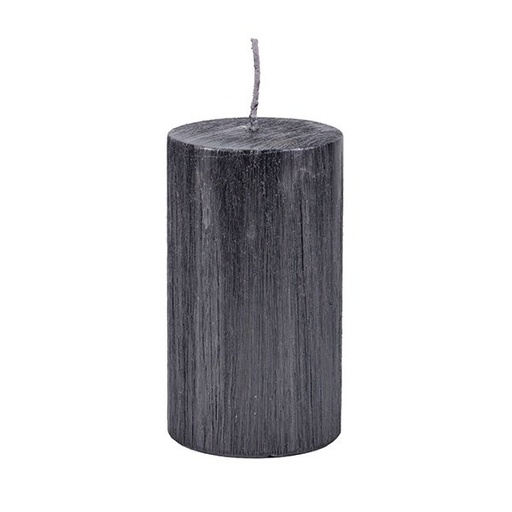 [819-01988] VELA CILÍNDRICA NEGRO PERLA 7X12CM