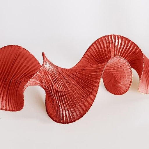 [600-46402] CINTA ESPIRAL, METÁLICO ROJO, 500X12CM