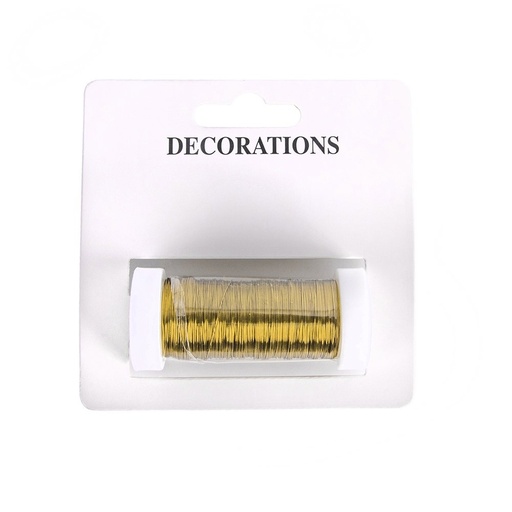 [600-49478] FINO SUAVE CABLE, DORADO, 0.3MMX50M