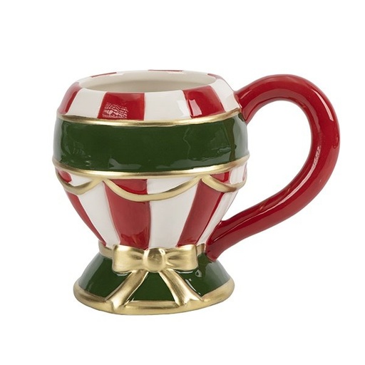 [600-48570] GLOBO-CON FORMA VASO, CARAMELO, POLIRRESINA, 13CM