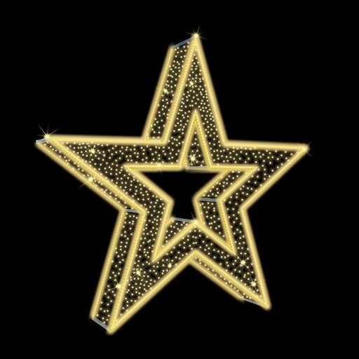 [600-23532] DISEÑO PROFESIONAL, ESTRELLA 3D, 230V, LED BLANCO CÁLIDO MANGUERA LUMINOSA, LED BLANCO CÁLIDO, 150X150X20CM, IP65