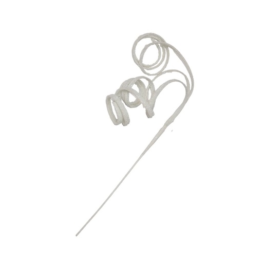 [600-48709] TRIPLE SERPENTEANTE RAMA, BLANCO, 87CM