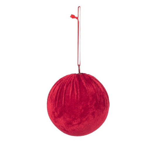 [600-49434] ROJO TERCIOPELO BOLA, JUEGO 2UDS, 12CM