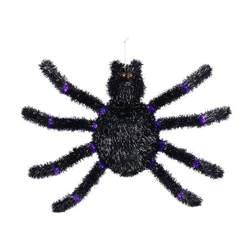 [600-48790] NEGRO ARAÑA CON MORADO, 45.72CM