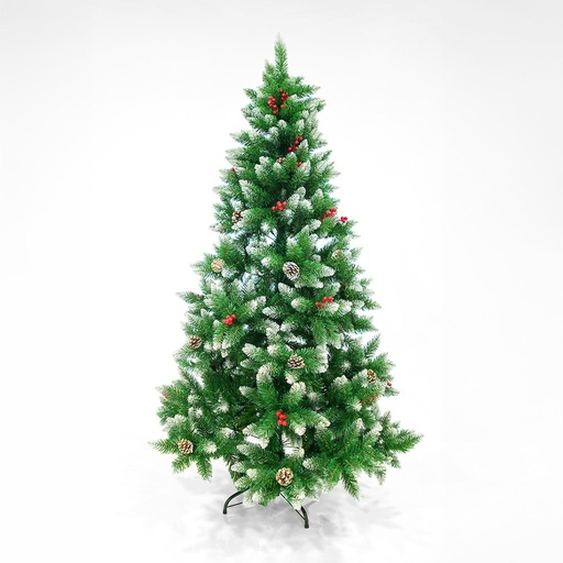 [620-22171] NEVADO ÁRBOL CON BAYAS, 180CM
