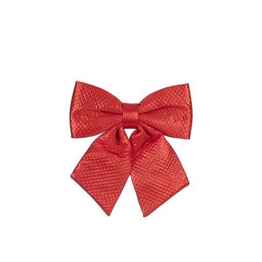 [600-48421] LAZO ROJO, CON TEXTURA EN RELIEVE, 16CM