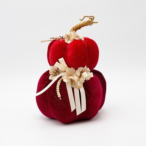 [600-48081] TERCIOPELO CALABAZA, DOBLE, ROJO BURDEOS, 15X22CM