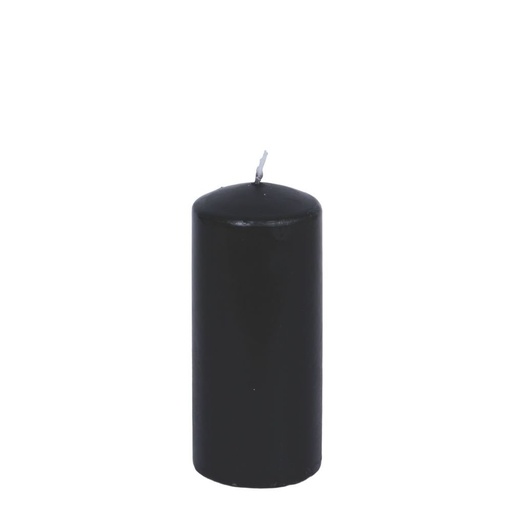 [819-00054] VELA NEGRA CON SÁNDALO AROMA 6X18CM