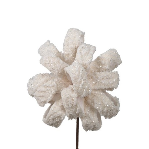 [600-48695] LAZO FLOR, CREMA, 20X45CM