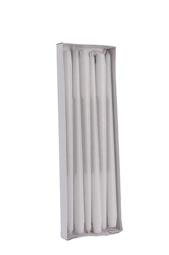 [819-01996] S/6 VELA VENECIANO BLANCO 40CM