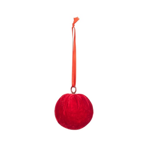 [600-49435] ROJO TERCIOPELO BOLA, JUEGO 6UDS, 8CM