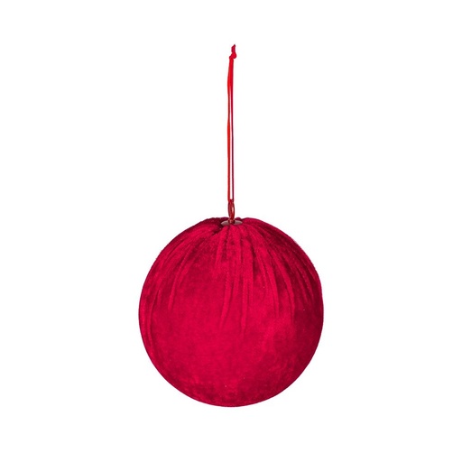 [600-49433] ROJO TERCIOPELO BOLA, 15CM