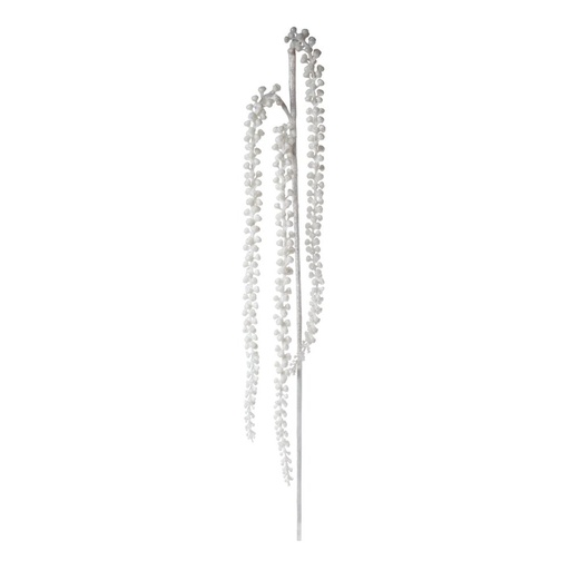 [600-48255] LLUVIA RAMA CON BLANCO PURPURINA, 93CM