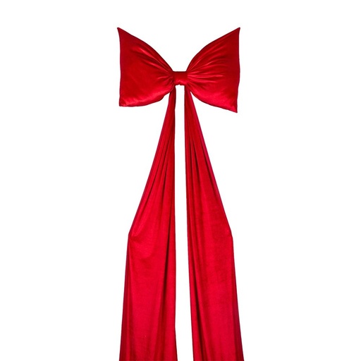 [600-49021] LUJO LAZO, TERCIOPELO, ROJO, 70X240CM