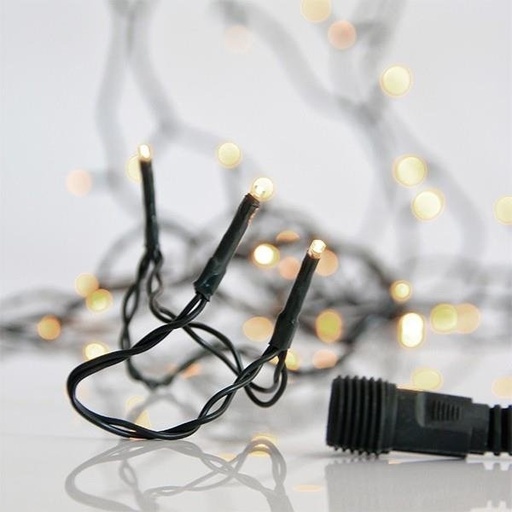 [600-19462] MANGUERA, 1300 LED 3MM, 31V ADAPTADOR, 4 CONECTORES HASTA 2 JUEGO, CABLE PVC VERDE, LED BLANCO SUAVE CADA 2CM, CABLE DE ALIMENTACIÓN 3M, IP44