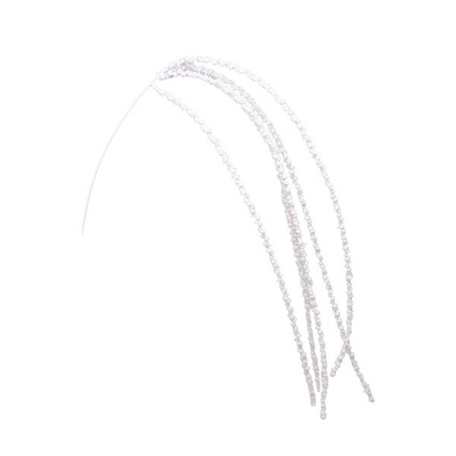 [600-49316] GRANDE HIERBA RAMA, BRILLANTE BLANCO, 145CM