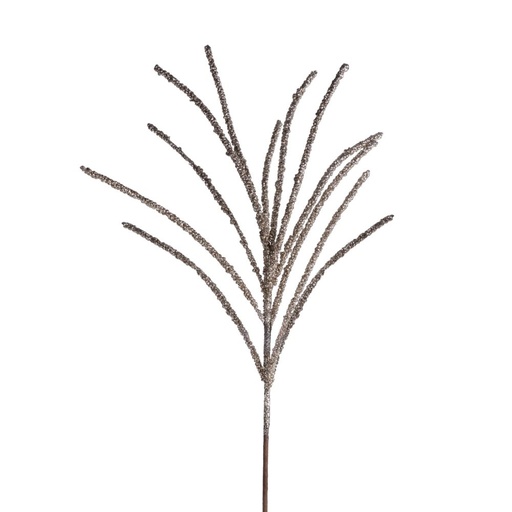 [600-48227] HIERBA RAMA, CON CHAMPÁN PURPURINA, 67CM