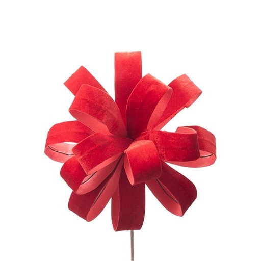 [600-48702] LAZO FLOR, ROJO, 20X45CM
